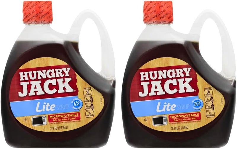 Hungry Jack Lite Pancake Syrup, 27.6 oz - Pack of 2 - Image 1
